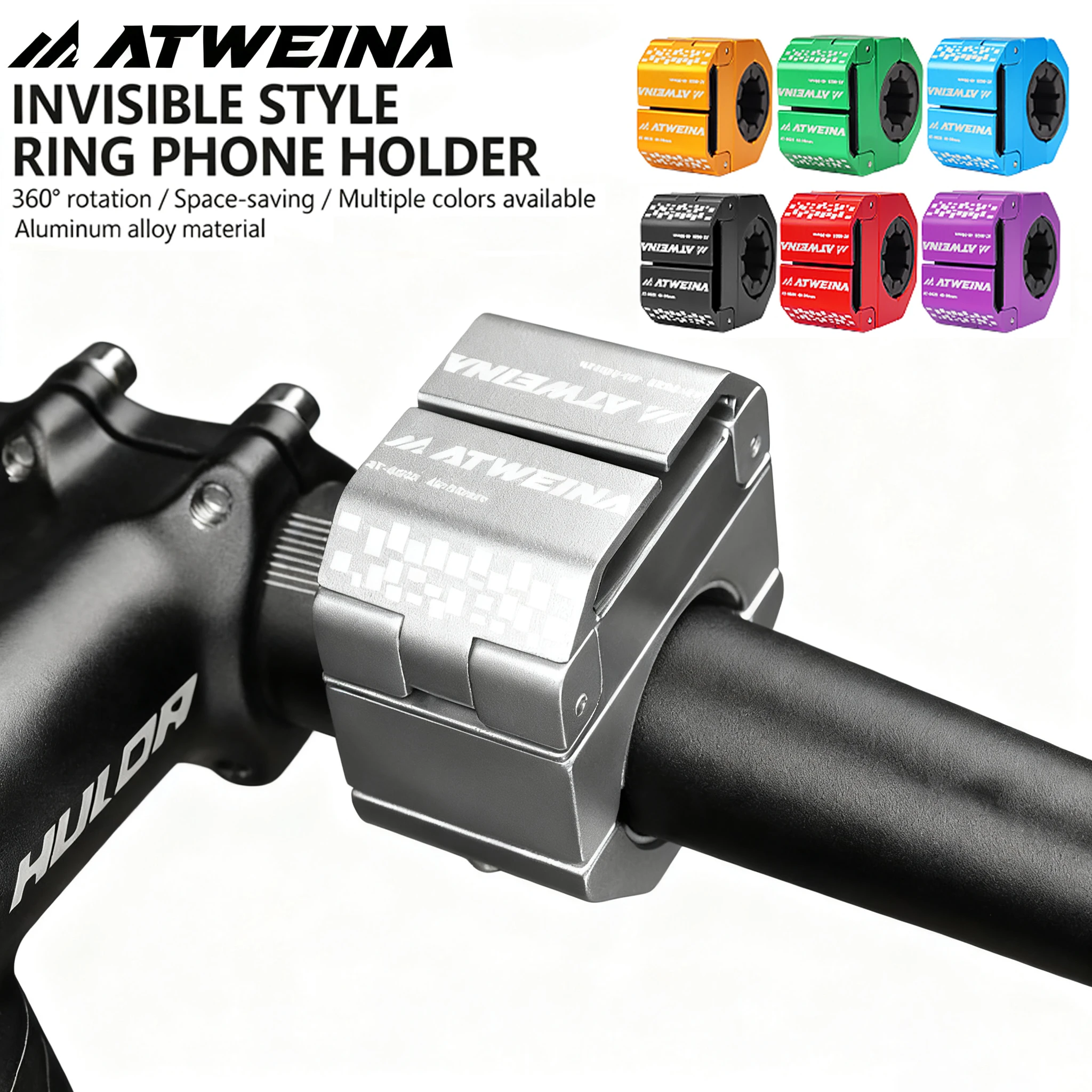 AliExpress ATWEINA 2025 Upgrade Bike Phone Mount, Universal 4-7 Inches Phone Holder, 360° Rotation Aluminum Alloy Bicycle Motorcycle Stand, Waterpr