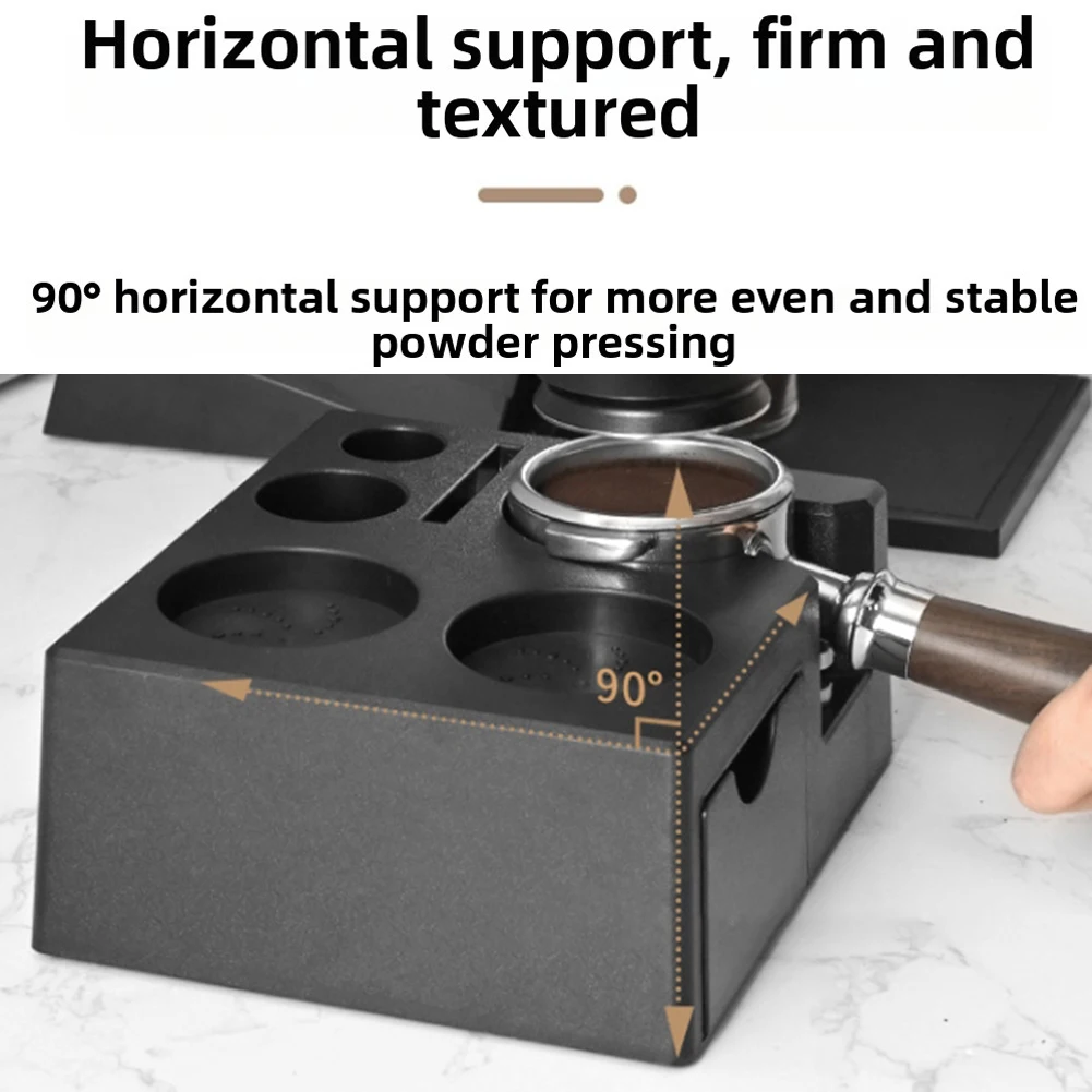 Portafilter Holder Coffee Tamper Drawer Multifunctional Organization Tamper Dust Dispenser Puck Sieve Slot For Portafilter