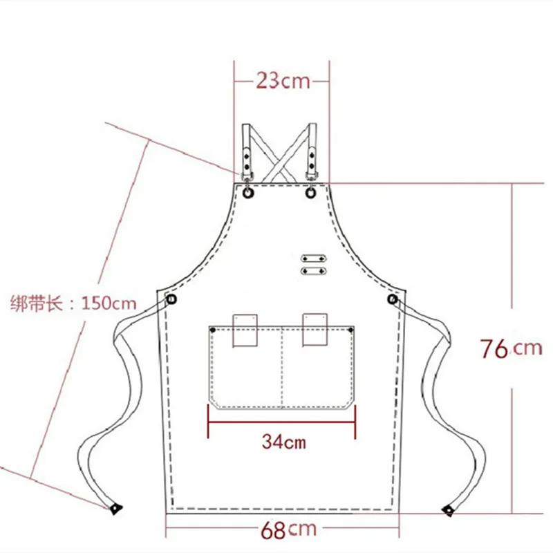 OEM Kitchen Custom Apron Female Male Chef Work Apron BBQ Restaurant Bar Shop Cafe Beauty Nail Studio Uniform Bib Cloak DIY