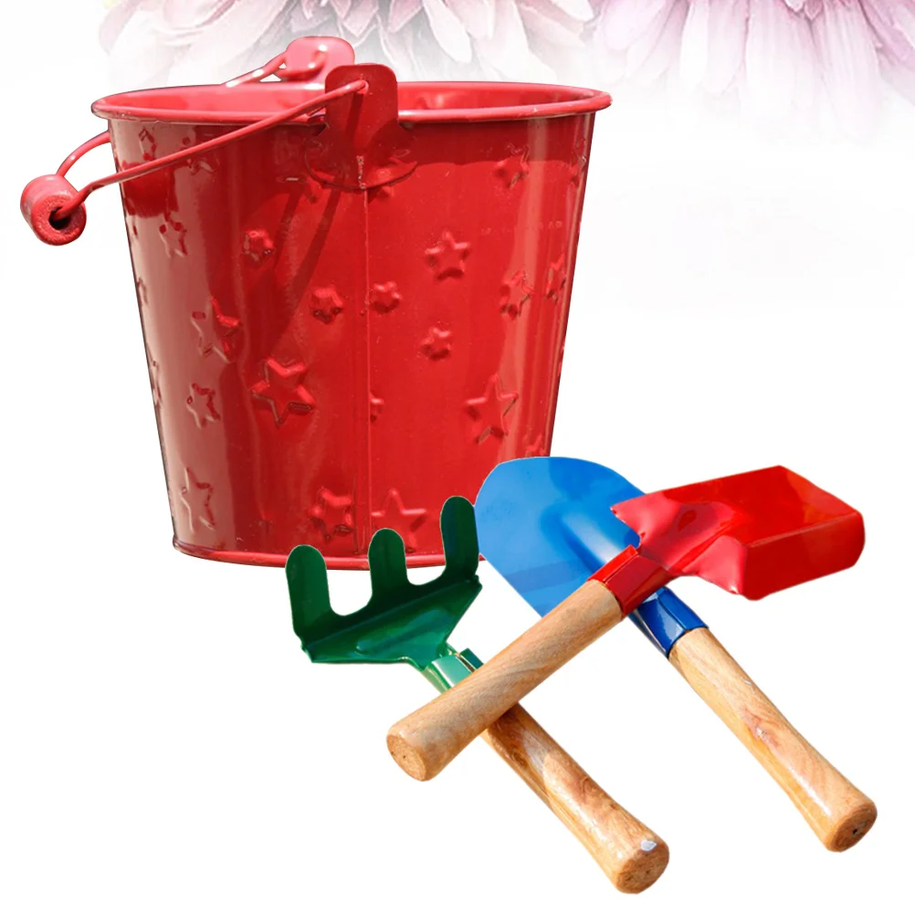 Ensemble d'outils de jardin portables, 3 pièces, Mini pelle râteau ergonomique et léger pour enfants et adultes, Kit de sable de jardinage en plein air