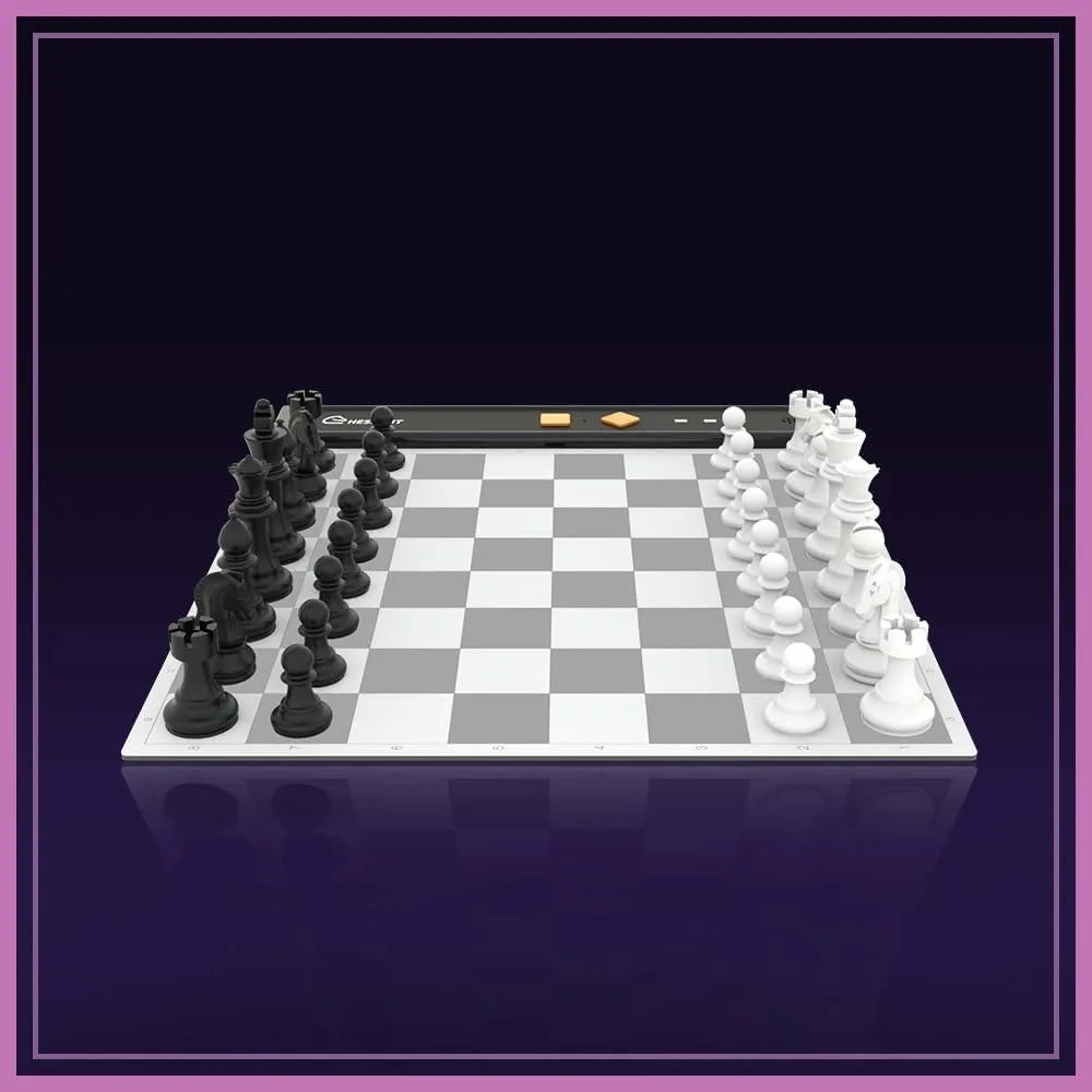 

Portable Travel Electronic Chess Board – Full Piece Recognition, Magnetic Adhesion, AI Chess Computer, Compact Design – Best Smart Chessboard for Travel