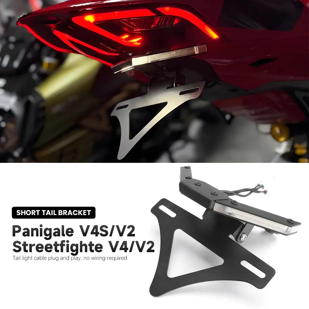 Motorrad-Modifikationskit für die Heckplatte, Kennzeichenhalterung für Ducati Panigale V4S/V4V2 Streetfighter V2/V4 2025