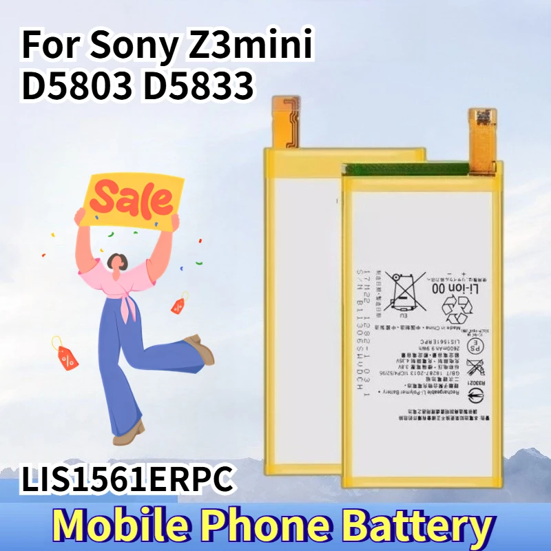 

Mobile Phone Battery LIS1561ERPC for Sony Z3mini D5803 D5833