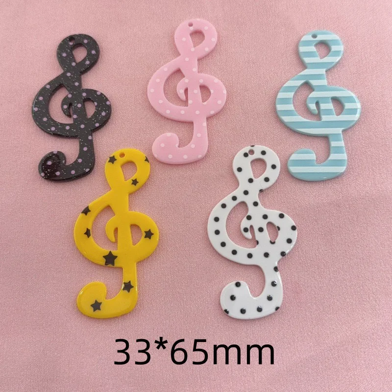 10pcs Star Note Acrylic Accessories DIY Hair Clip Headpiece Handmade Material Cream Glue Phone Case Wholesale image 6
