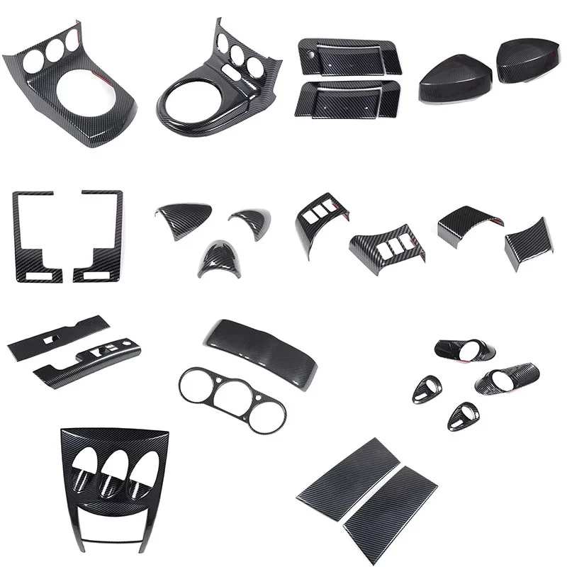 ABS Carbon Fiber For Nissan 350Z 2003-2009 Car door handle cover decoration sticker car exterior protection accessories