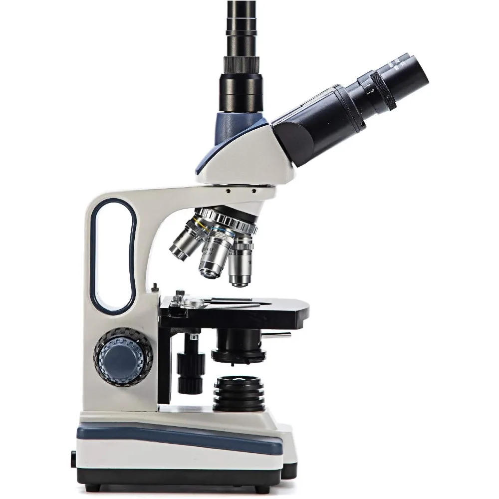 Magnification, Siedentopf Head, Research-Grade Trinocular Compound Lab Microscope