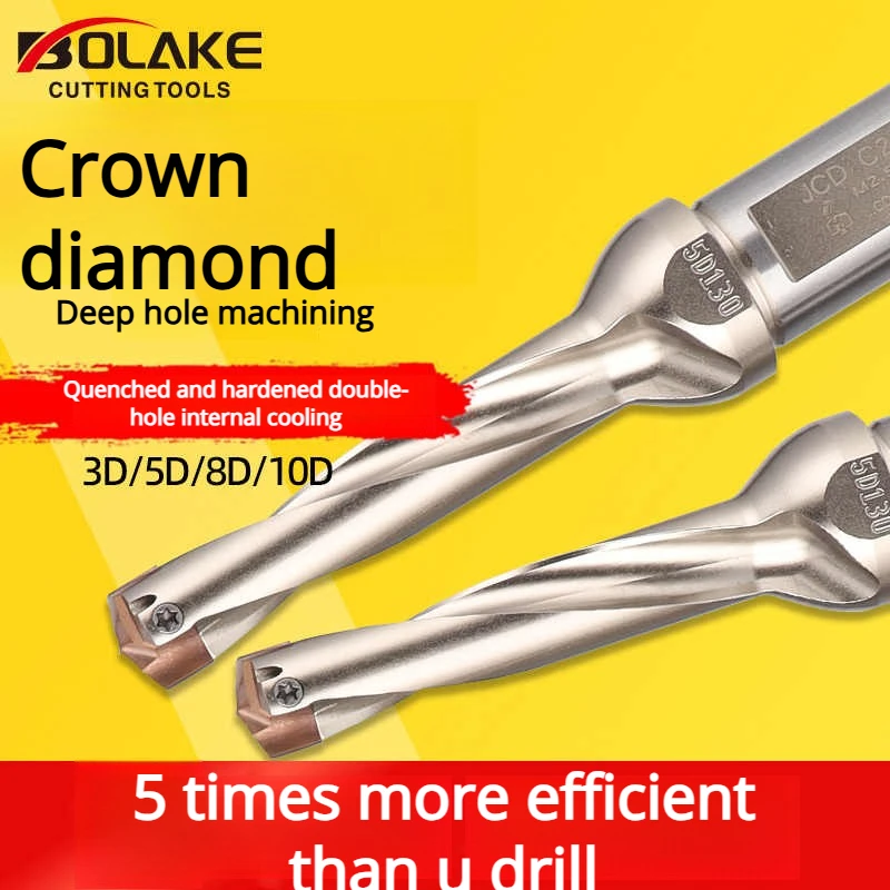 

1pcs HCD carbide insert for JCD crown deep hole 3D 5D 8D 10D drill high precision efficiency Replacement for U drill
