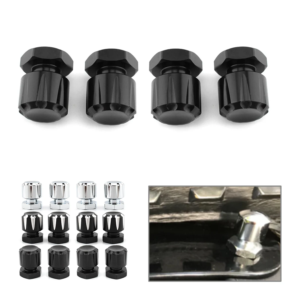 4Pcs/Set Motorbike Solo Mounting Nuts Bolts For Harley-Davidson Road King Road Glide Softai Fat Boy