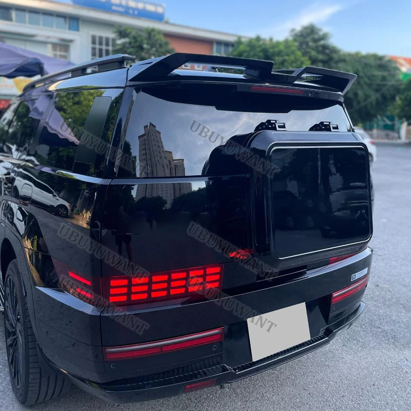 Für Hyundai SANTA FE MX5 2024-2025 ABS Kunststoff Hinten Stamm Flügel Schwanz Auto Body Kit Zubehör