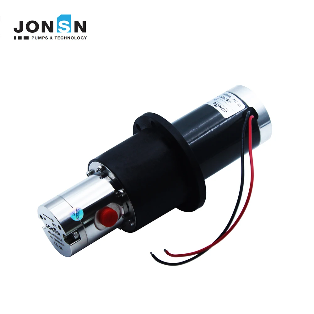 316L Stainless Steel Leakproof Micro Magnetic Drive Gear Pump With Motor 24V High Pressure 20 Bar