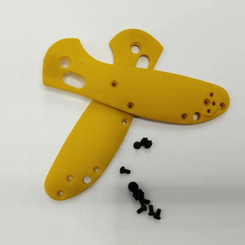 

Yellow G10 Material Custom Knife Handle Scales Patches For Benchmade Mini Griptilian 555 556 557 Series Knives DIY Making Parts