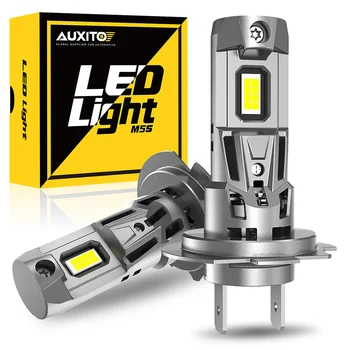 AUXITO 2Pcs Turbo LED H7 Canbus Headlight Bulb 120W Ultra Powerful 22000LM Super White 6500K 12V H7 Car Lamp Error Free H7 Light