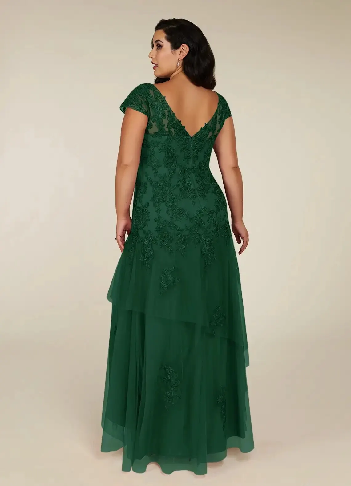 Lorencia abito da festa di nozze in pizzo verde smeraldo Chiffon sirena madre della sposa abiti per matrimoni abito da ballo YMD17