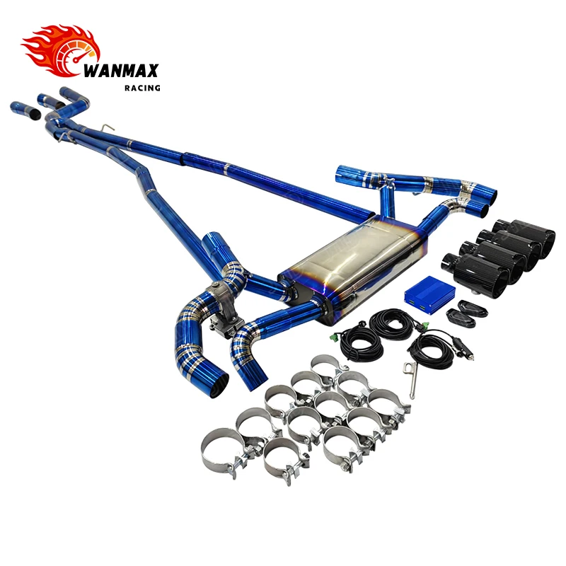 Titanium Valved Exhaust System for  540i G30 3.0T B58 Engine with Electronic Remote Control Sport Sound