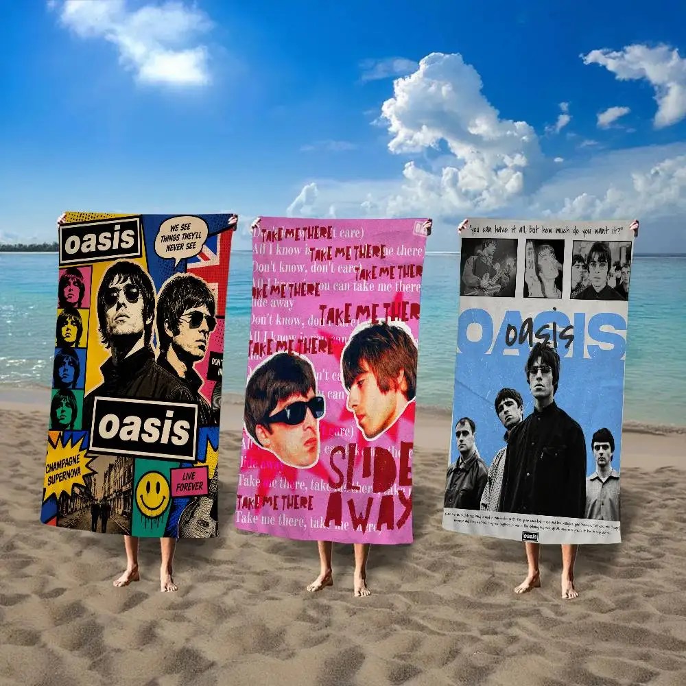 Band O-Oasis Classics Anime Beach Swimming Towel Soft Absorbent Washcloth Children's Gifts For Kids Travel Camping Gym