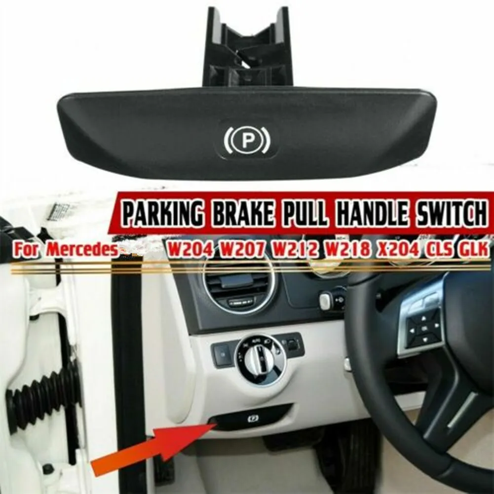 Car Handle Switch Direct Replacement Parking Brake Release Proportioning 1pcs A2044270020 ABS Black Replacement