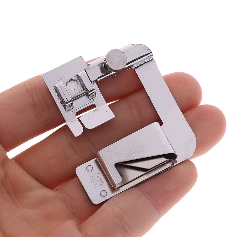 3Pcs 4/8 6/8 8/8 Metal Domestic Sewing Machine Foot Presser Rolled Hem Feet Set Sewing Machine Accessories