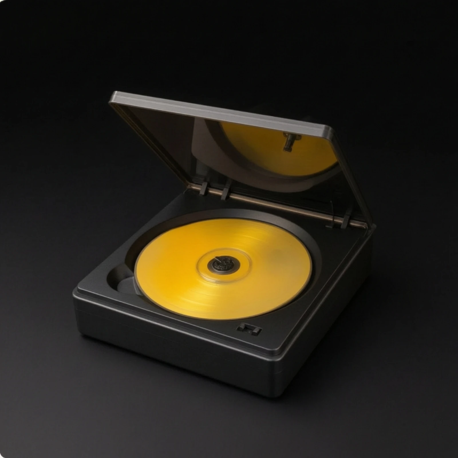 Compact Auto CD Player External USB Connected Plug and Play Unit with Transparent Lid for Factory Audio
