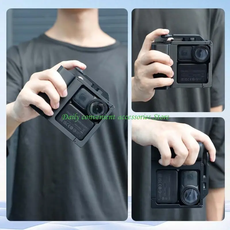 97QB 카메라 그립 홀더 스트리트 그립 브래킷 콤보 카메라 그립 스탠드 액션 카메라 액션 카메라 용 인쇄 액세서리