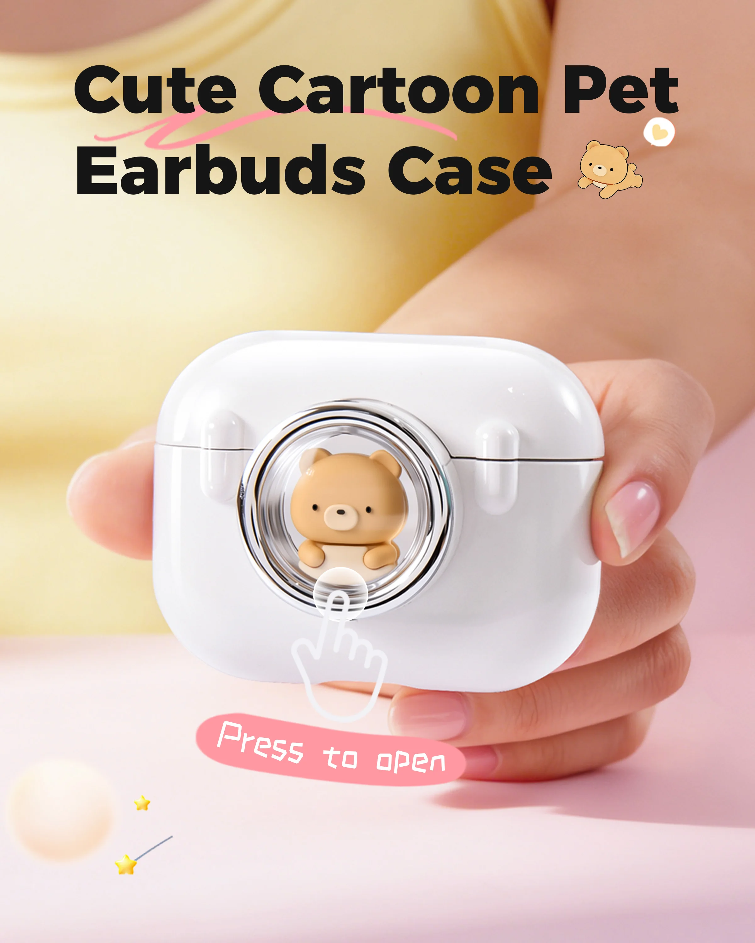 AirPods Pro 3用のかわいい3D漫画風ケース、安全 - Pc Security Lock のレビューと価格