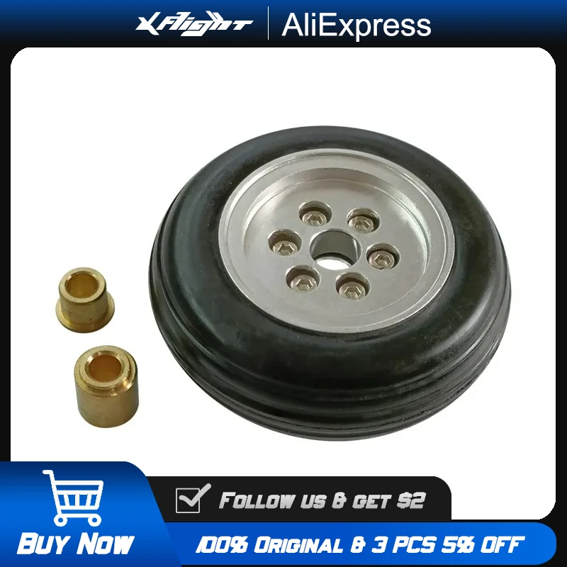 

XFlight 2PCS Jet Wheels Alloy Hub with 2.25/2.5inch Rubber Tires for RC Aircraft