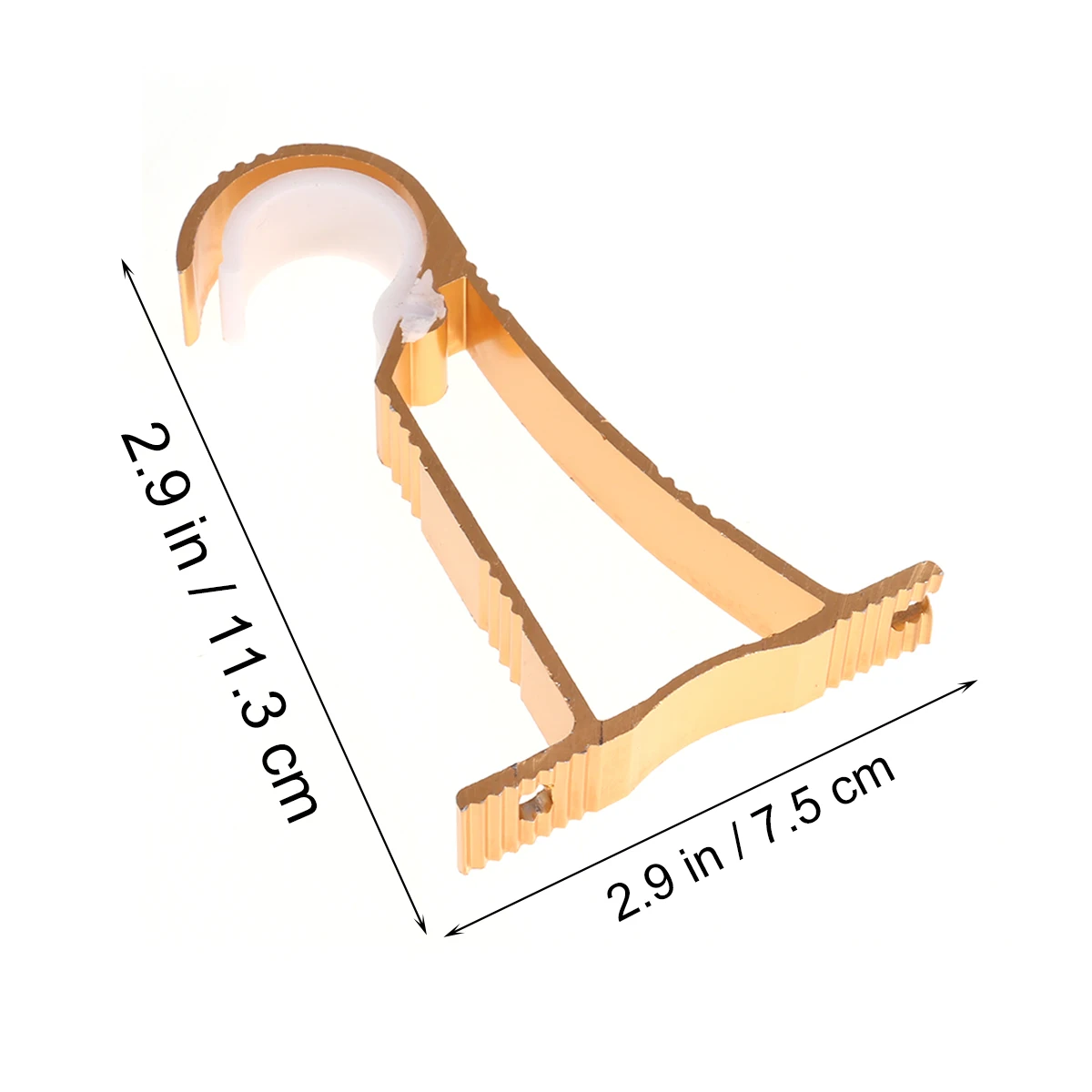 

2 Pcs Alloy Curtain Holders for 25 30mm Roman Style Rod Brackets Easy Install Curtain Rod Bracket Modern Decor