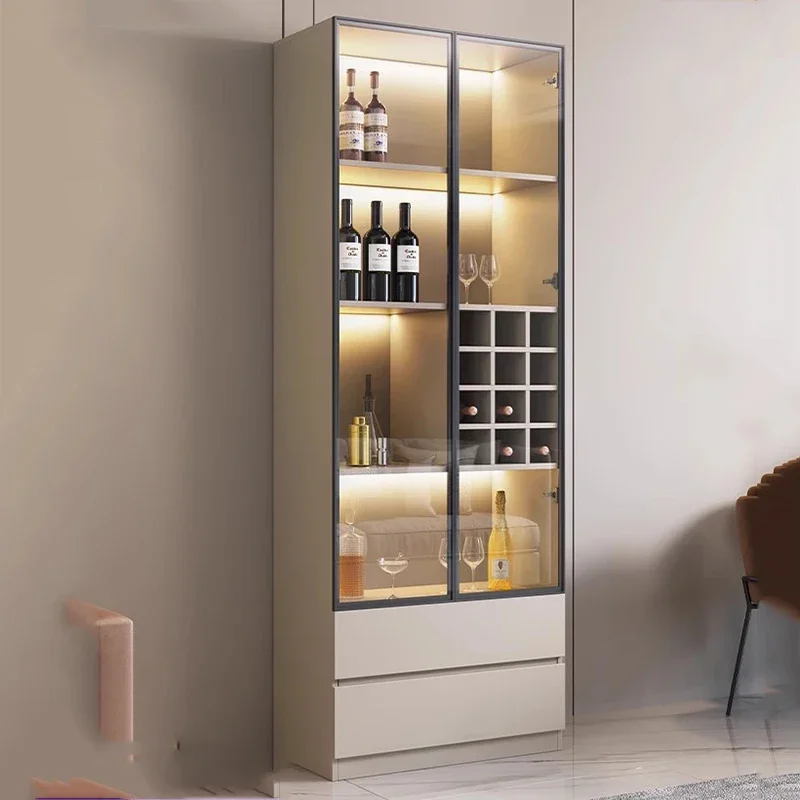 

Cupboard Mebels Corner Glass Cabinet Corner Showcase Whiskey Bar Products Floor Vitrina Para Boutique Wine Cabinet Furniture