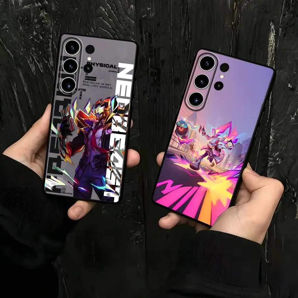 Mobile Legends Bang Bang Phone Case For Samsung Galaxy S26 S25 S24 S23 S22 S21 S20 Plus Ultra Note20 Soft Black