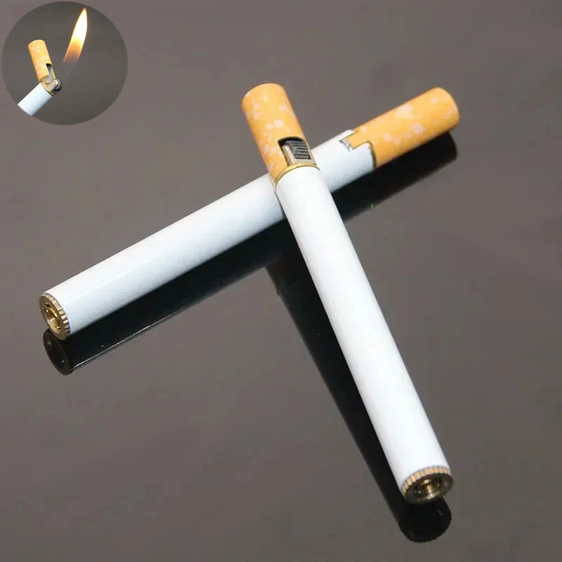 

Fast Shipping Mini Cigarette Grinding Wheel Torch Butane Lighter Rechargeable Gas Flame Lighter Smoking Tool Men Gifts Wholesale