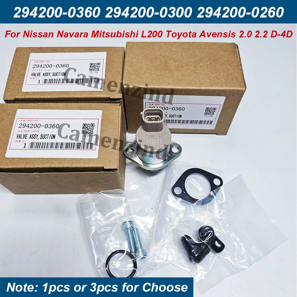 

1/3 шт. 294200-0360 2942000360 294200-0160 Клапан регулировки давления вакуума (SCV) для Nissan Navara, Mitsubishi L200, Toyota Avensis, Corolla