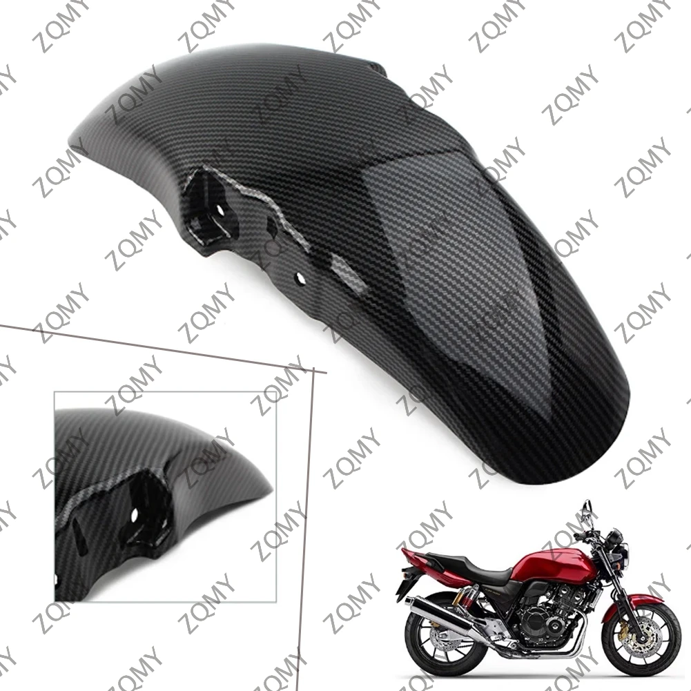 

Carbon Fiber Motorbike Front Fender Mudguard Cover For Honda CB400 1992 1993 1994 1995 1996 1997 1998 ABS Plastic