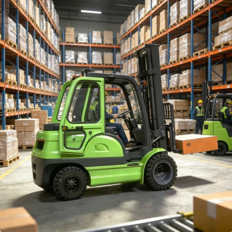 3 Ton 3.5 Ton Easy Maintenance Walk Electric Forklift Simple Structure Less Fault Small Factory Long Time Working Truck