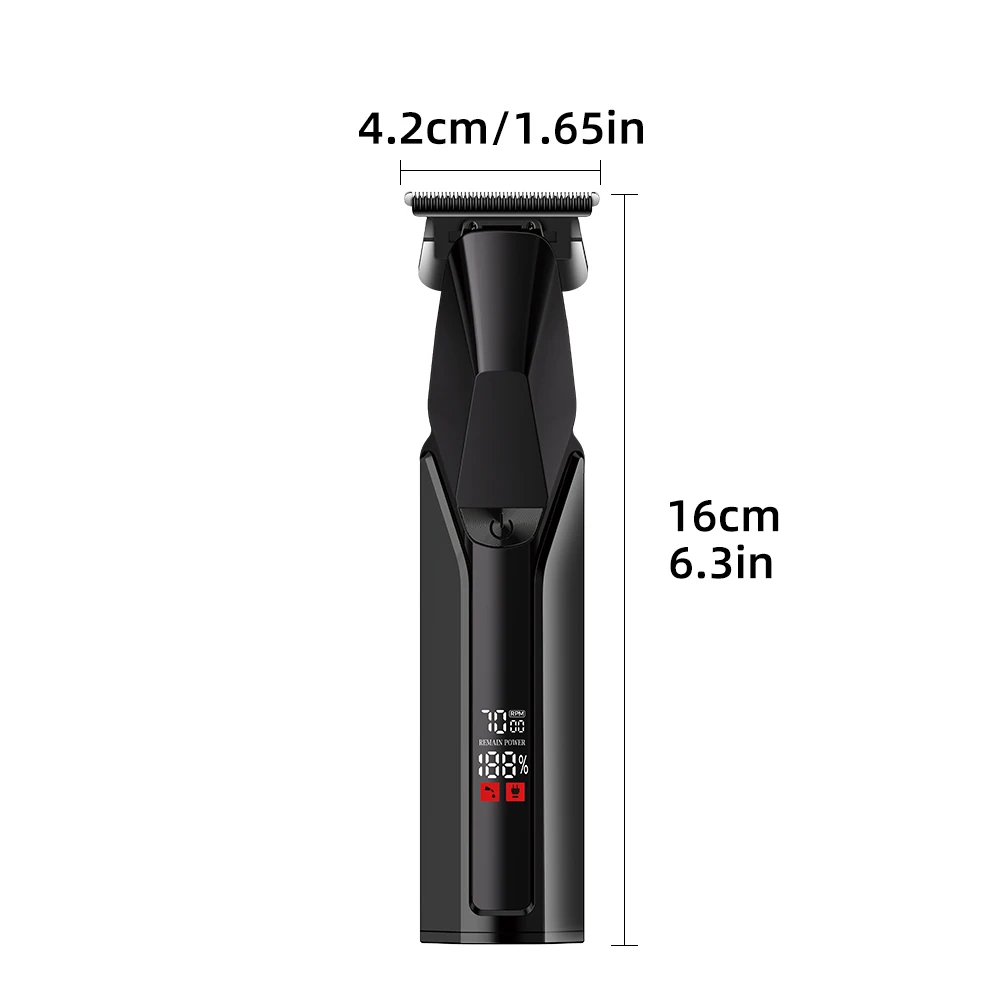Men's Electric Shaving Hair Clipper - USB Charging, LED Display, Limit Comb, Hair Clipper for Shaving Long Hair