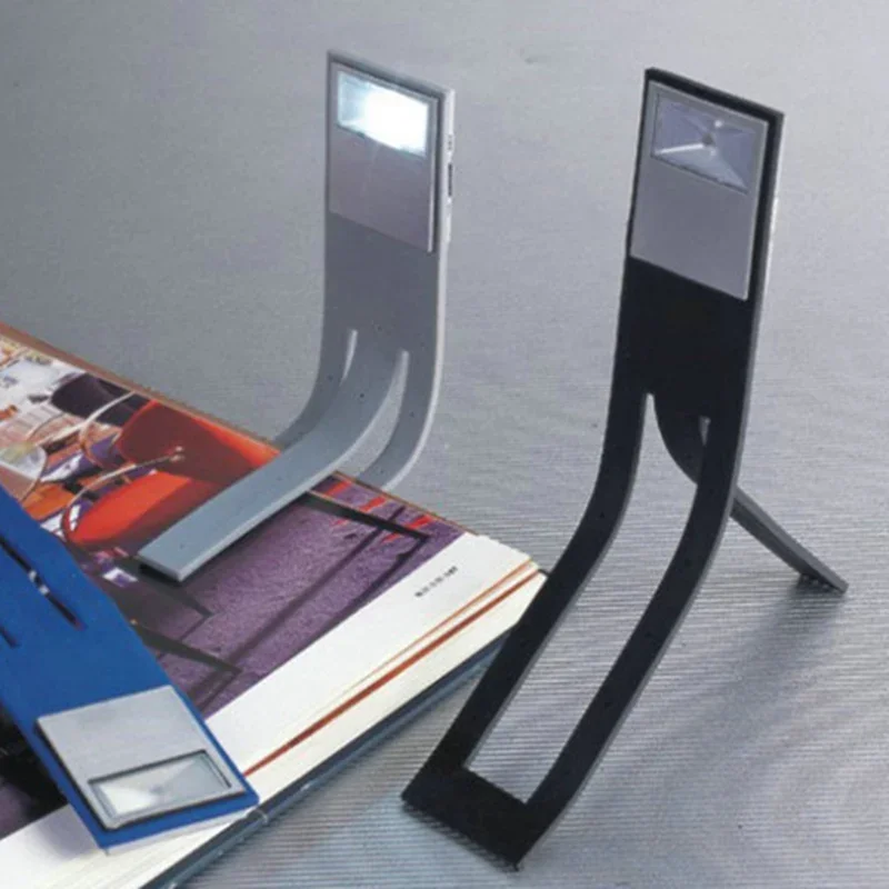 Novo portátil clip-on led livro luz led leitura livro nightlight novidade ebook lâmpada branco preto azul verde