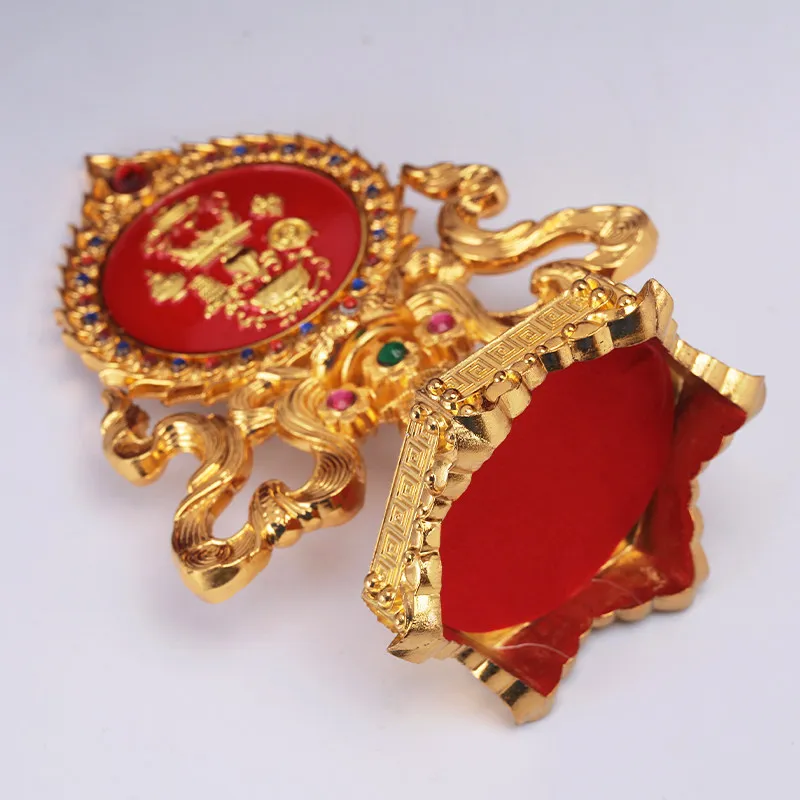 Tibetan alloy ten phase free Wenshu nine palace eight trigrams ornament eight auspicious home Buddha hall desktop decoration