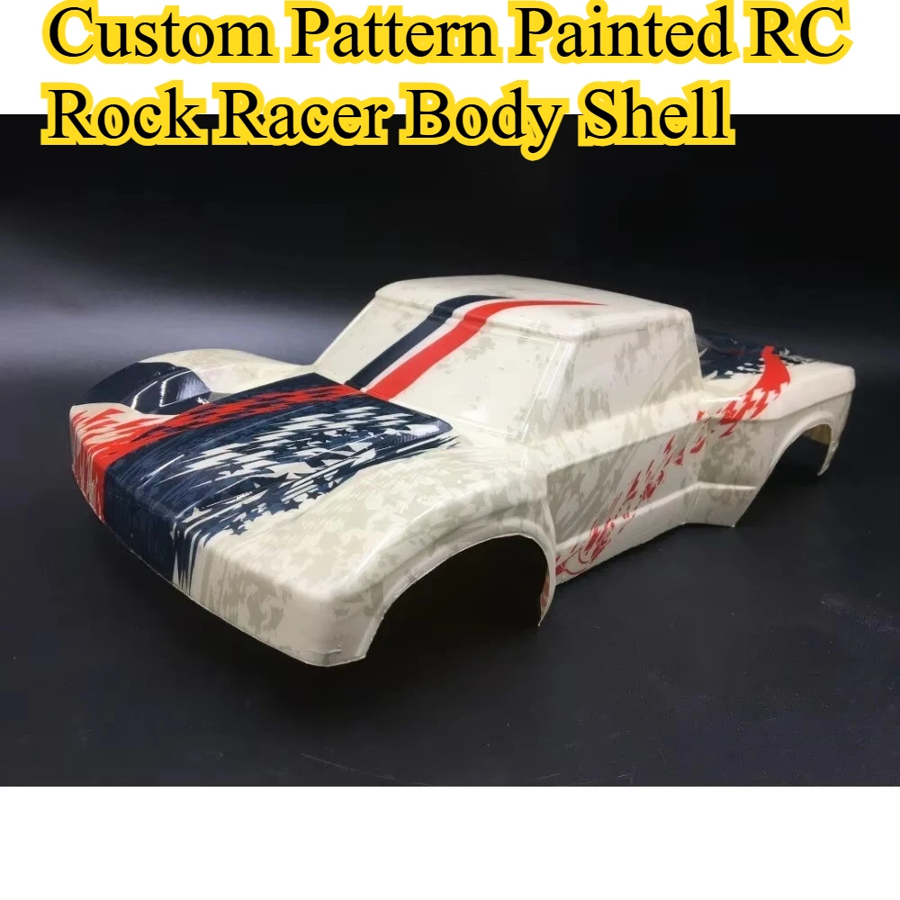 Pattern Painted RC Rock Racer Body Shell Upgrade For 1/18 Axial 90052 90054 210mm Wheelbase 200mm Width custom size Parts