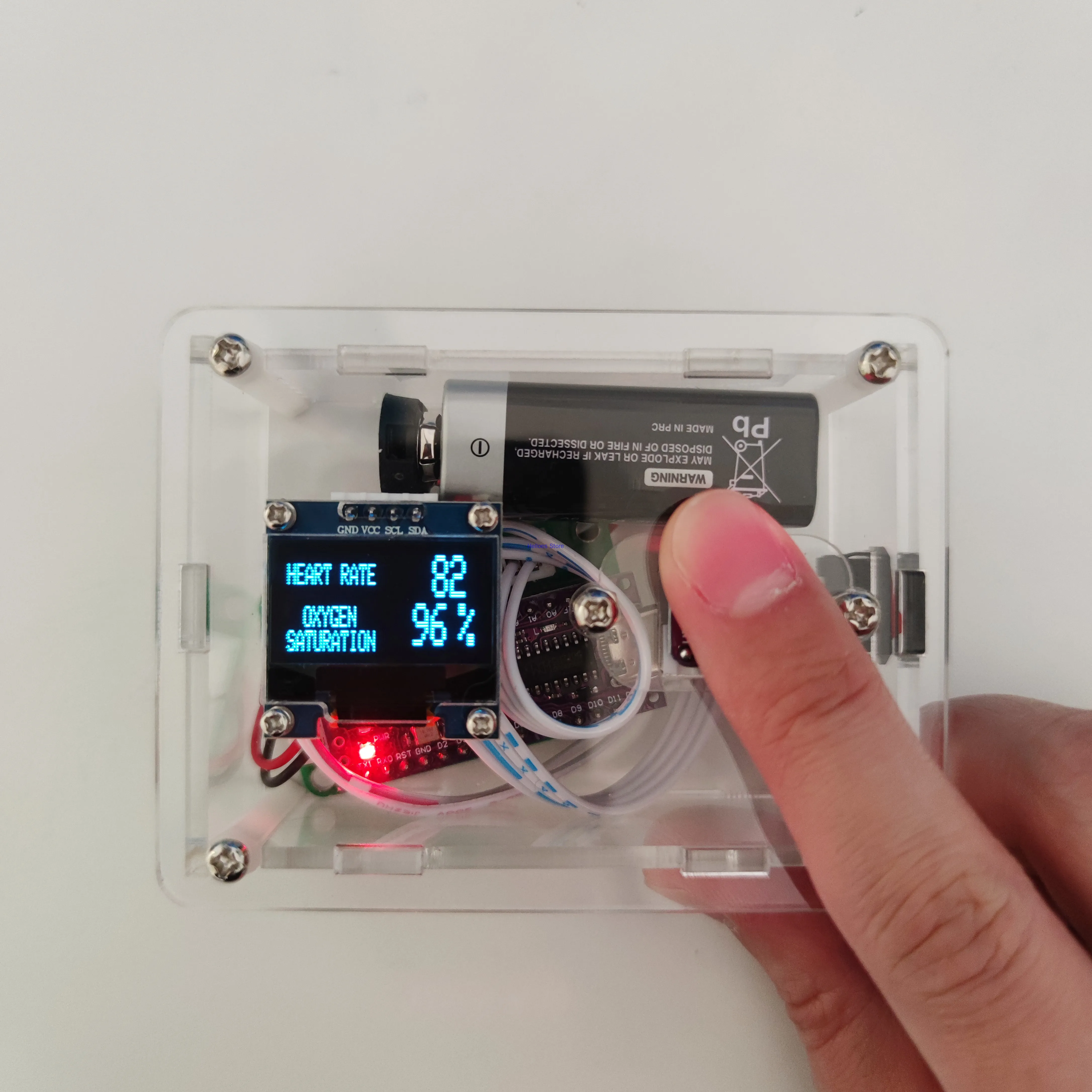 

Students Science and Technology Making Diy Creative Toy Blood Oxygen Instrument Children's Science and Technology Competition