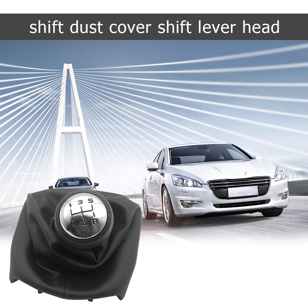 5 Speed Gear Shift Knob Shifter Lever Stick Gaiter Boot Excellent ABS Plastics Prolonged for Peugeot 307 207 406