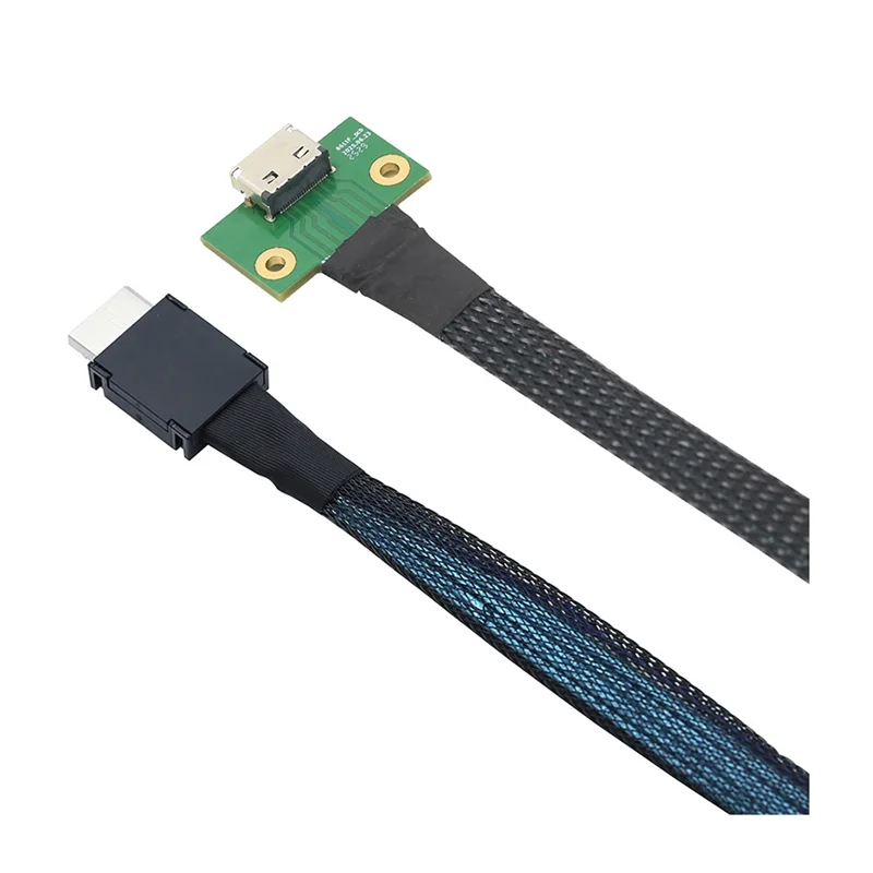 

ABHE-SFF-8612 Кабель для преобразования материнской платы 4I PCIE Oculink SFF 8611 4I 42P Кабель для передачи данных «папа-мама»