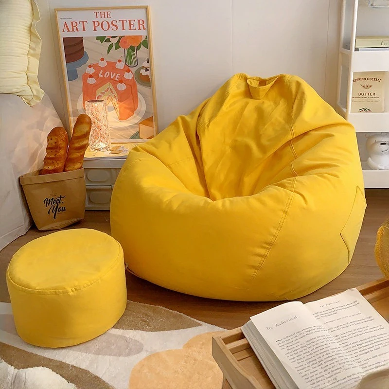 

Lazy small bean bag sofa single reclining sleeping bedroom girls Corner sofa bay window balcony sofá preguiçoso furniture