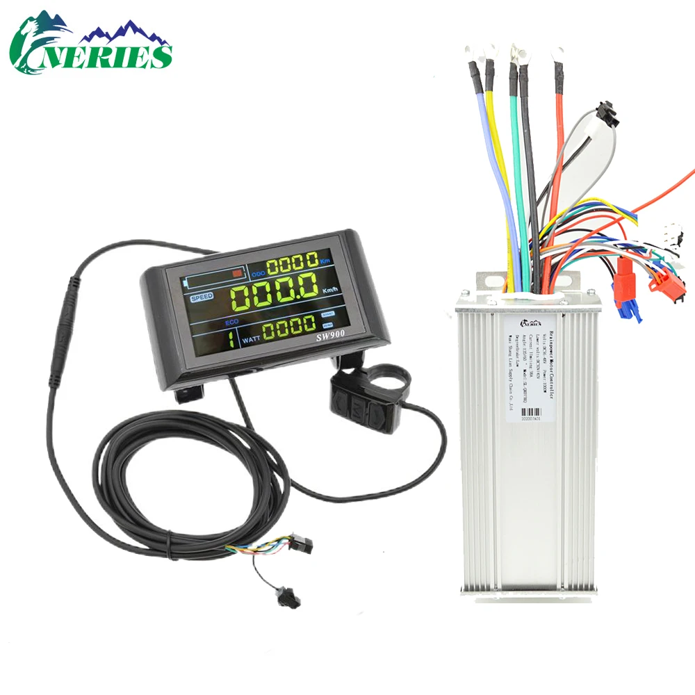 36V 60V Electric Bicycle 38A Brushless Motor Controller 1000W LCD Display Intelligent Control Multiple Specifications