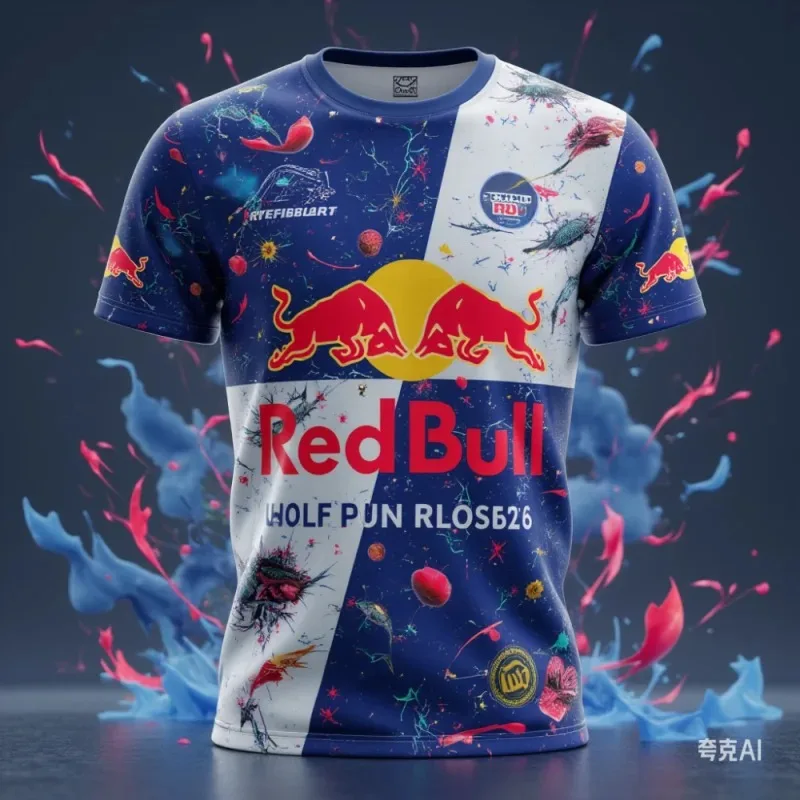 

Red Bull Racing Racing Suit F1 Formula One World Racing Fan T-shirt Summer New Fashion Men's Fun Digital Printing Casual T-shirt