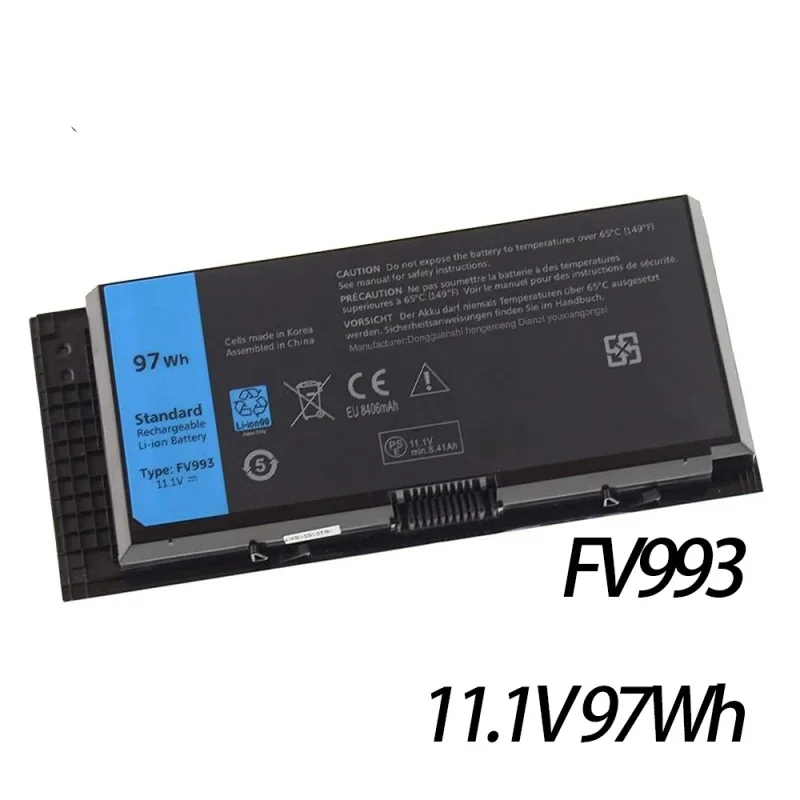 FV993 11.1V 97Wh laptop battery FV993 for Dell Precision M6600 M6700 M6800 M4800 M4600 M4700 9GP08 FJJ4W PG6RC battery