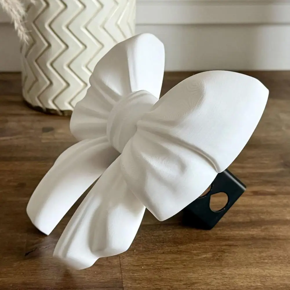 Decorative Trailer Hitch Princess Bow Trailer Hitch Cover 3d Printed Towel Coupler Cap Decorative Dust Plug for 50mm Trailer