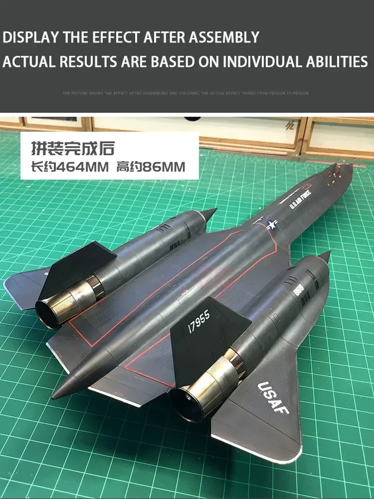 Academy Assembly Aircraft Model Kit 12448 Lockheed SR-71 Blackbird Limited Edition 1/72 Scale