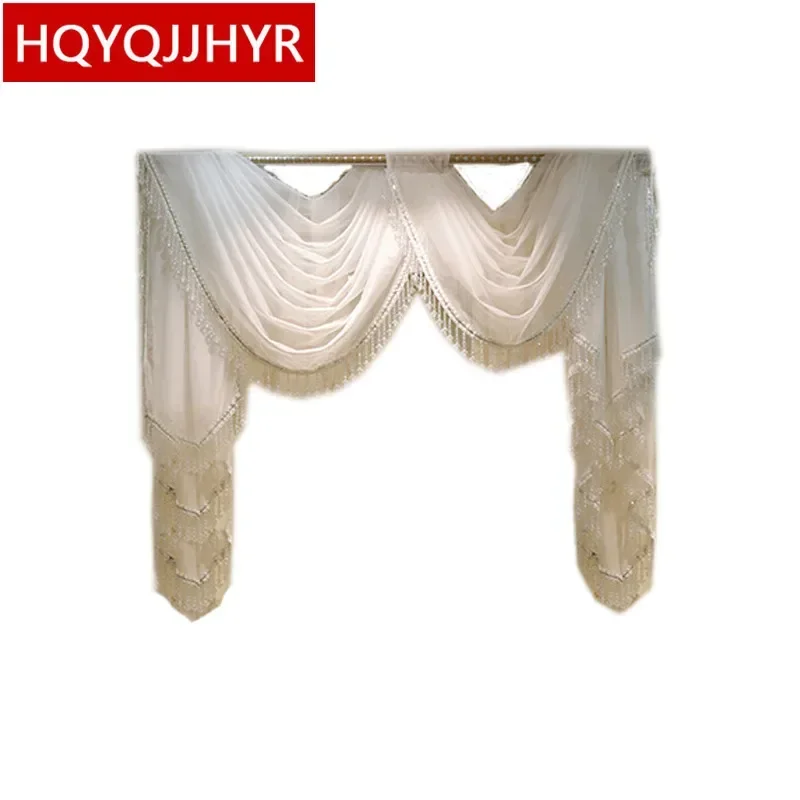 

Luxury elegant villa Valances custom made for living room bedroom kitchen hotel Not including Cloth curtain and tulle