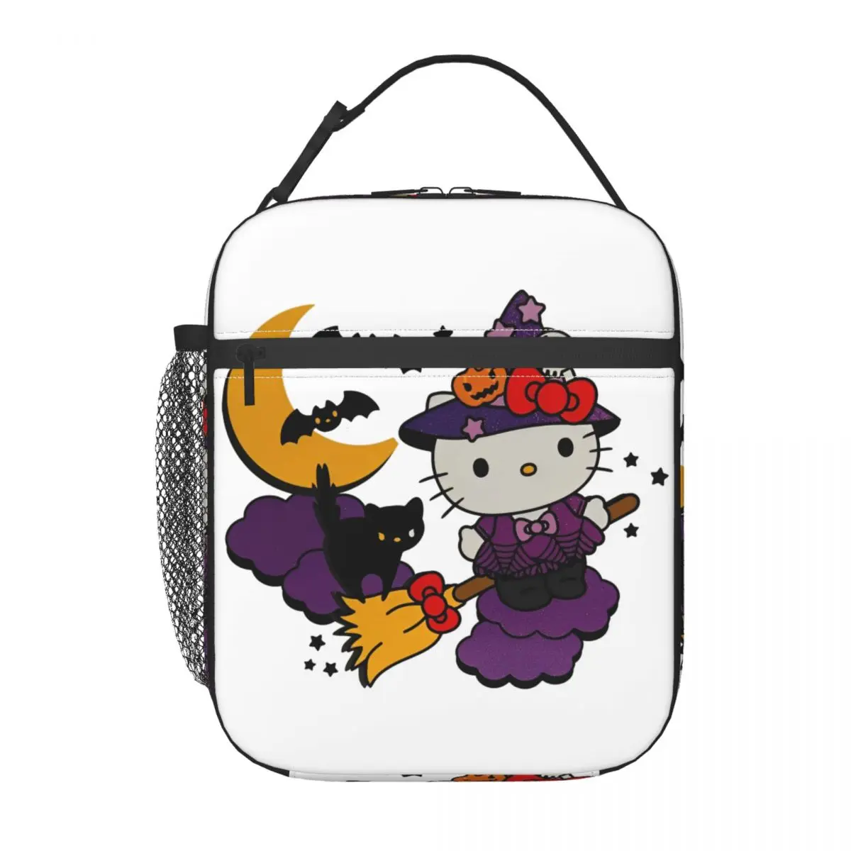 

Hello Kitty Sanrio Halloween Merch Insulated Lunch Bag For Outdoor Food Container Reusable Thermal Cooler Lunch Boxes