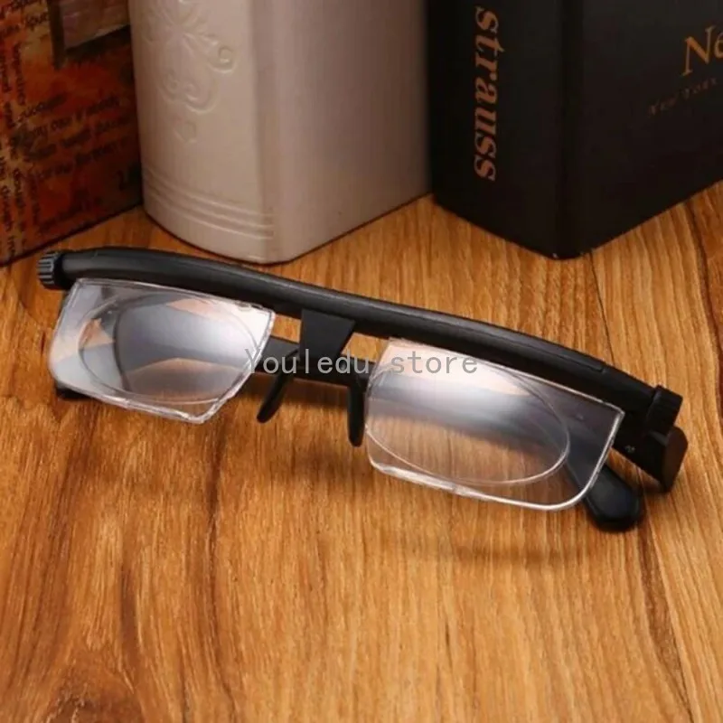 Dial Reading Glasses Myopia Adjustable Lens Eyeglasses Variable Focus Distance Glasses  For Reading