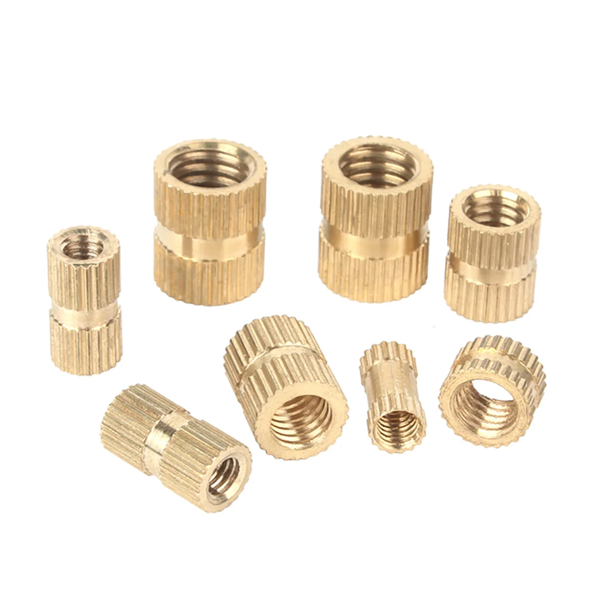 

Injection Molded Copper Knurled Nut Screw Cap Embedded Part Insert M2M3M4M5M6