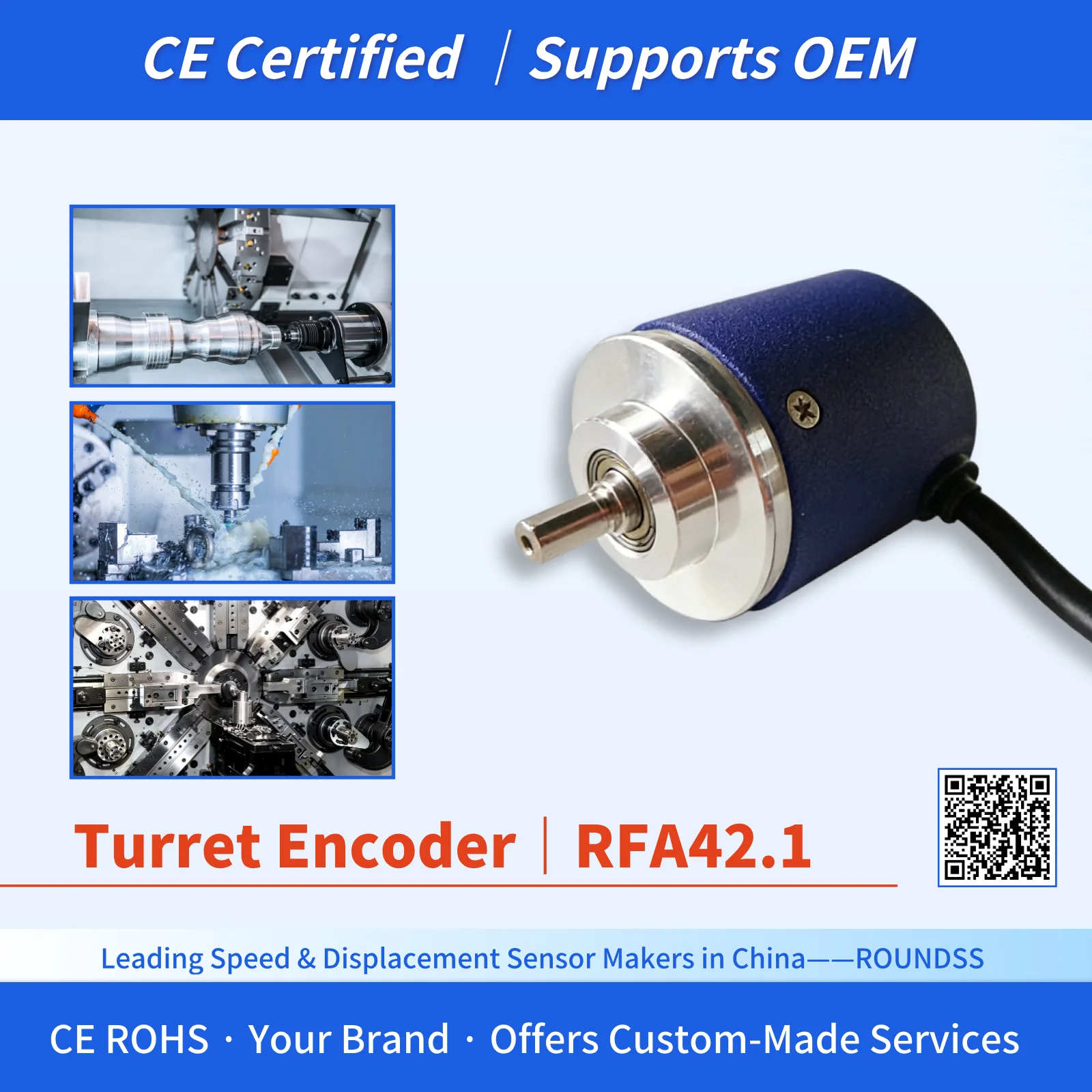 42mm  Rotary Encoder Euro-US Alternative Absolute Encoder
